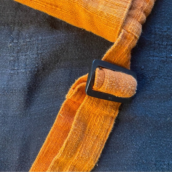 Y2K 100% Cotton made in India’s Burnt Orange crossbody Bag! Bohemian Hippie. New - Picture 11 of 14